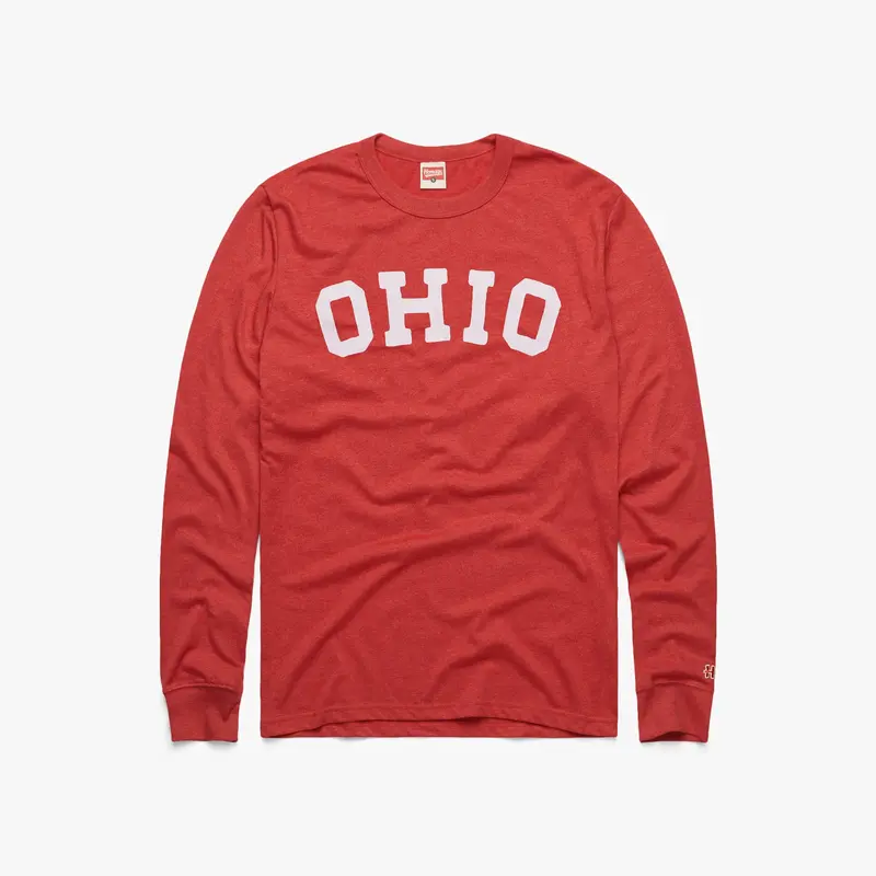 Jesse Owens Block Ohio Long Sleeve Tee