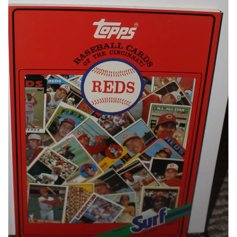 1987 Cincinnati Reds Topps Baseball Cards Book by Surf