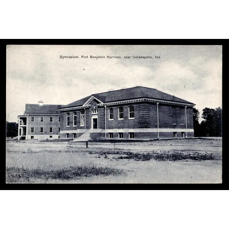 Vintage Ft. Benjamin Harrison Gymnasium Postcard