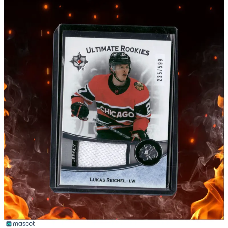 2022-23 Upper Deck Ultimate Lukas Reichel Jersey Rookie 235/599 #193