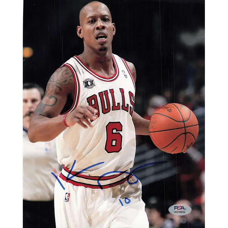 KEITH BOGANS signed 8x10 photo PSA/DNA Chicago Bulls Autographed