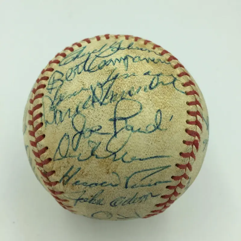 1973 Oakland A's Athletics World Series Champs Team Signed Baseball With JSA COA