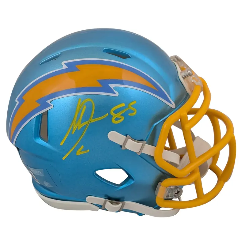 Chargers Antonio Gates Authentic Signed Flash Speed Mini Helmet BAS Witnessed