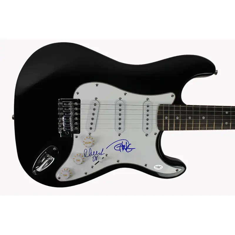 Cheech Marin & Tommy Chong Authentic Signed Guitar Autograph JSA #G08383