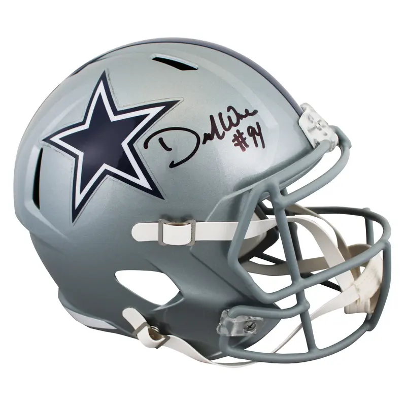 Cowboys DeMarcus Ware Authentic Signed Full Size Speed Rep Helmet BAS Witnessed
