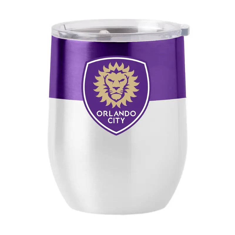 Orlando City SC 16oz Colorblock Stainless Curved Beverage