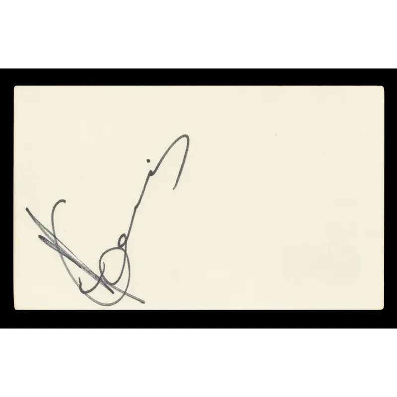 Andy Garcia The Untouchables Authentic Signed 3x5 Index Card BAS #BL96399