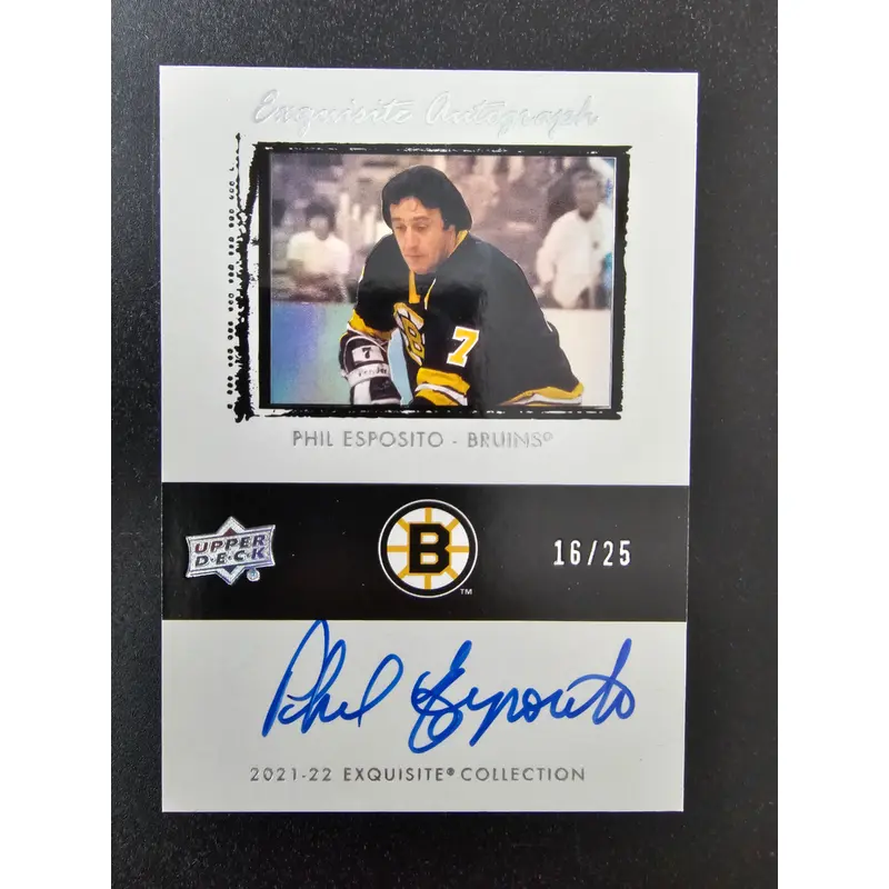 2023-24 Upper Deck The Cup - Exquisite Autograph - Phil Esposito #ETA-PE /25