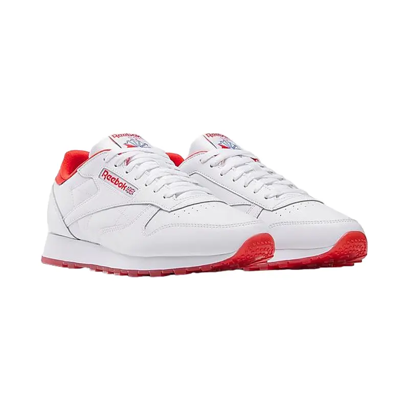 REEBOK MENS WHITE RED CLASSIC LEATHER 100033913 IF5046