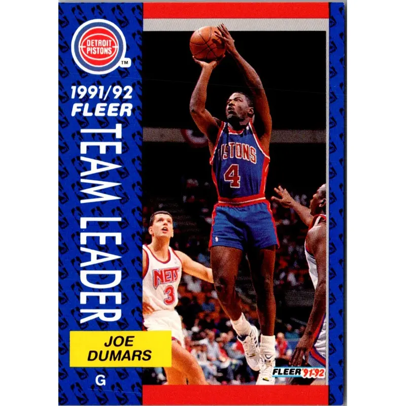 1991 Fleer Joe Dumars #379