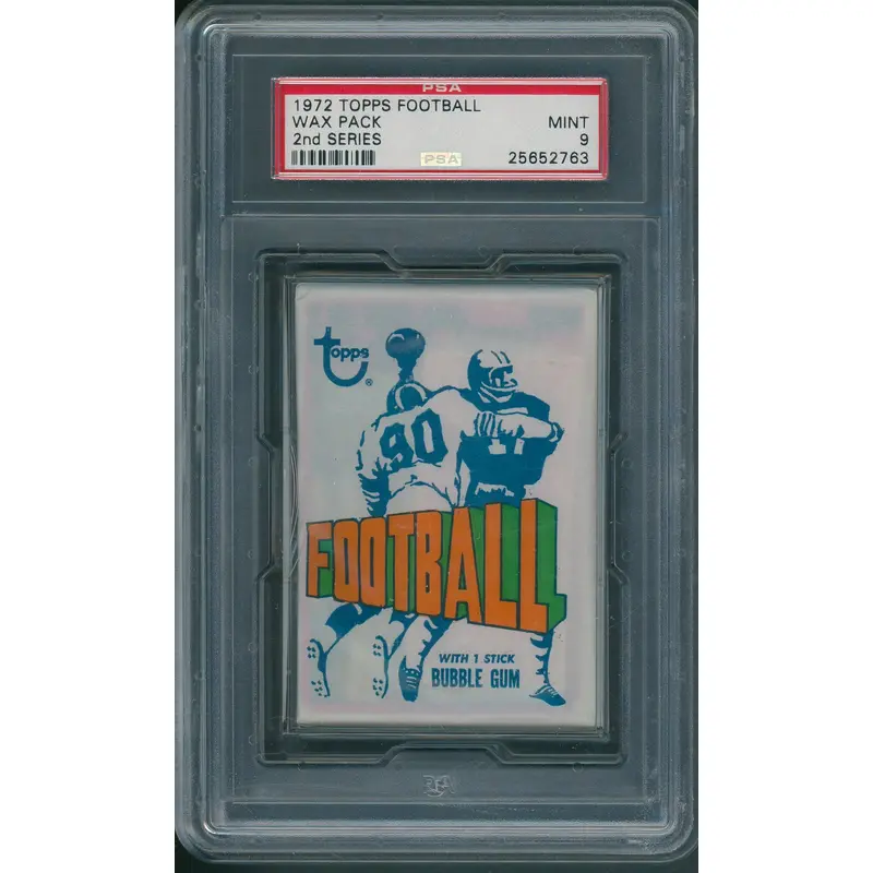 1972 Topps Football Unopened 2nd Series Wax Pack PSA 9 *2763