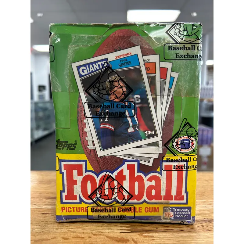 1987 Topps Football BBCE Wrapped Wax Box