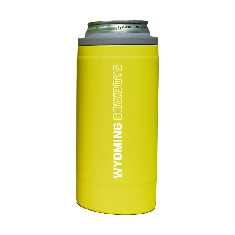 Wyoming 12oz Cru Stacked Soft Touch Slim Coolie