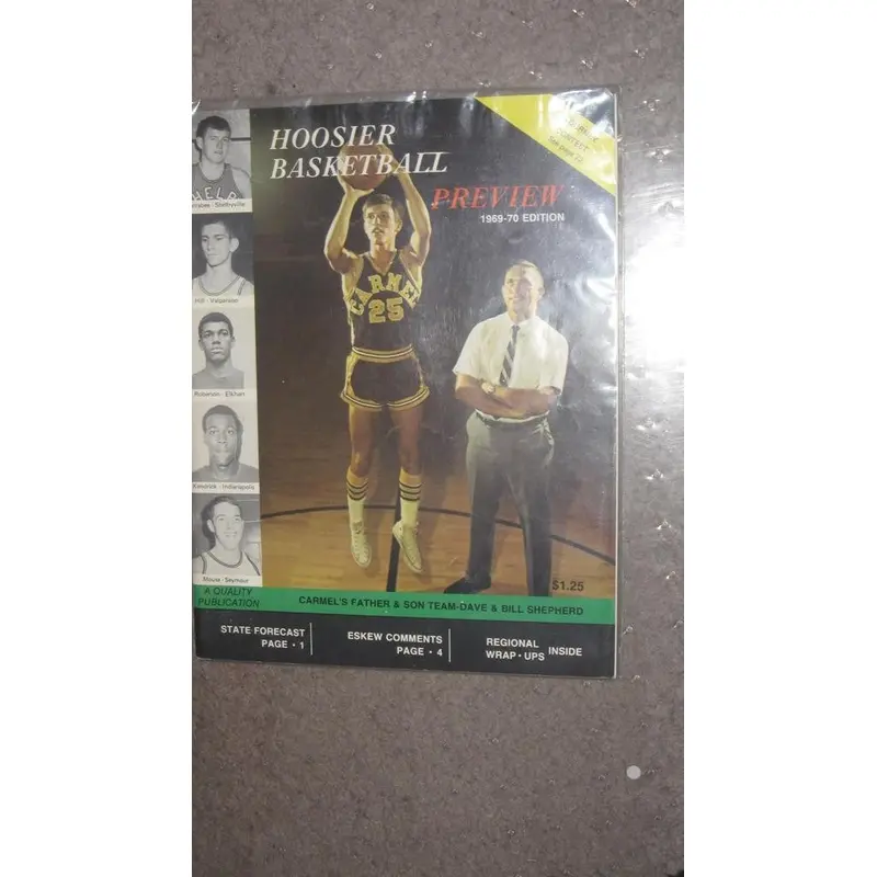 1969-70 HOOSIER BASKETBALL MAGAZINE guy