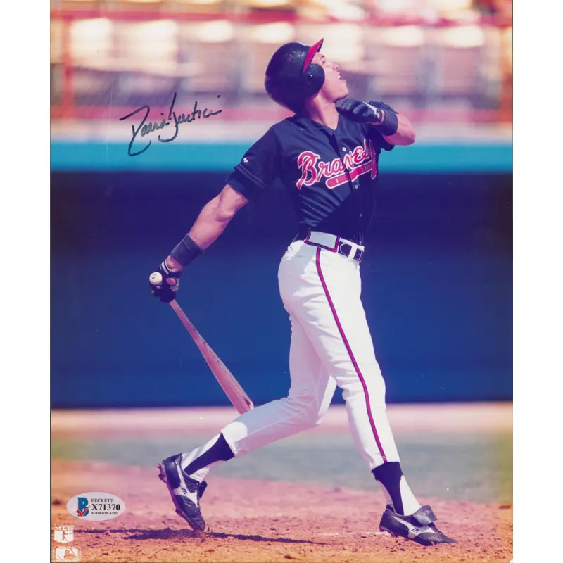 Braves David Justice Authentic Signed 8x10 Photo Autographed BAS #X71370