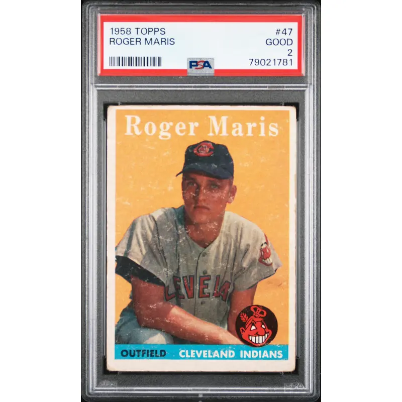 Roger Maris 1958 Topps #47 PSA 2 Good