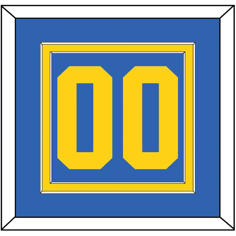 Sweden Mens Hockey Number - 2006 Olympics Road Blue - Double Mat 2