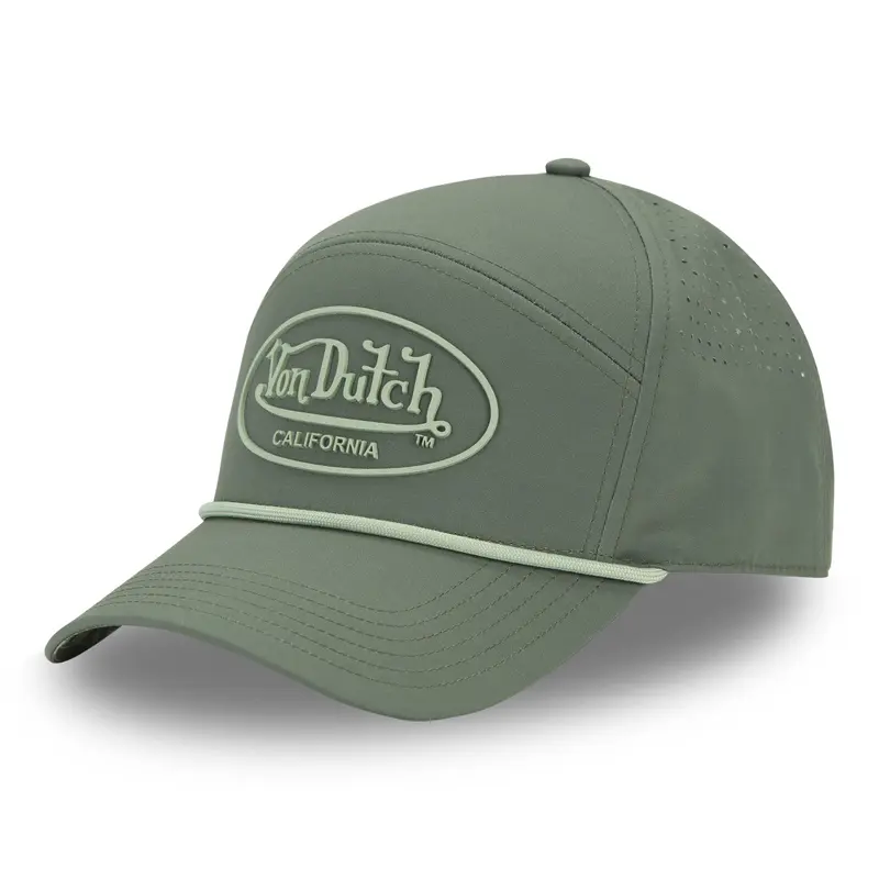 Von Dutch - Rubber Patch - 6-Panel Cap - Olive