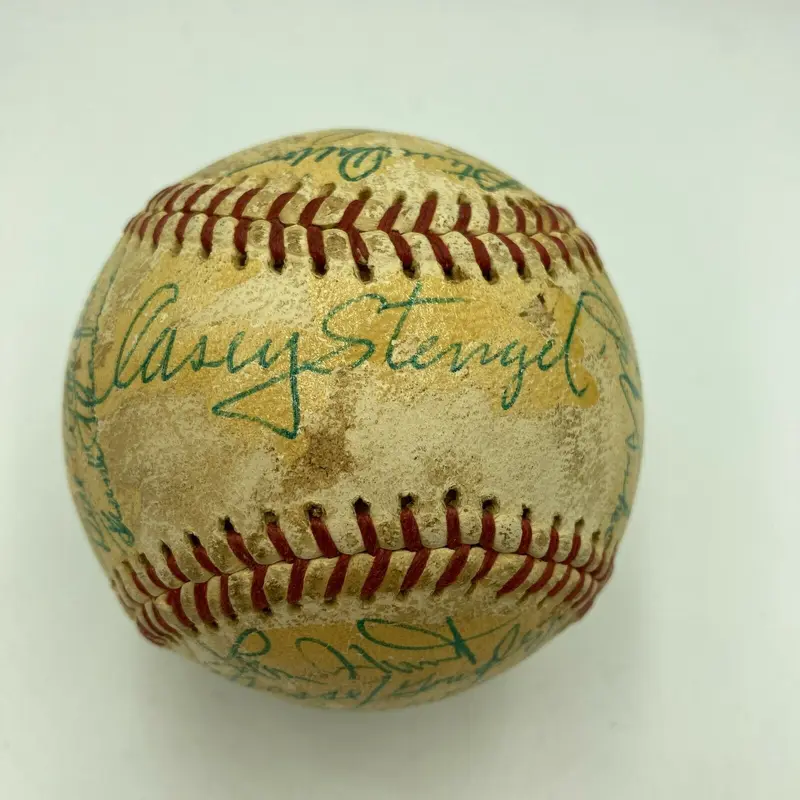 1964 New York Mets Team Signed Baseball Casey Stengel Don Drysdale JSA COA