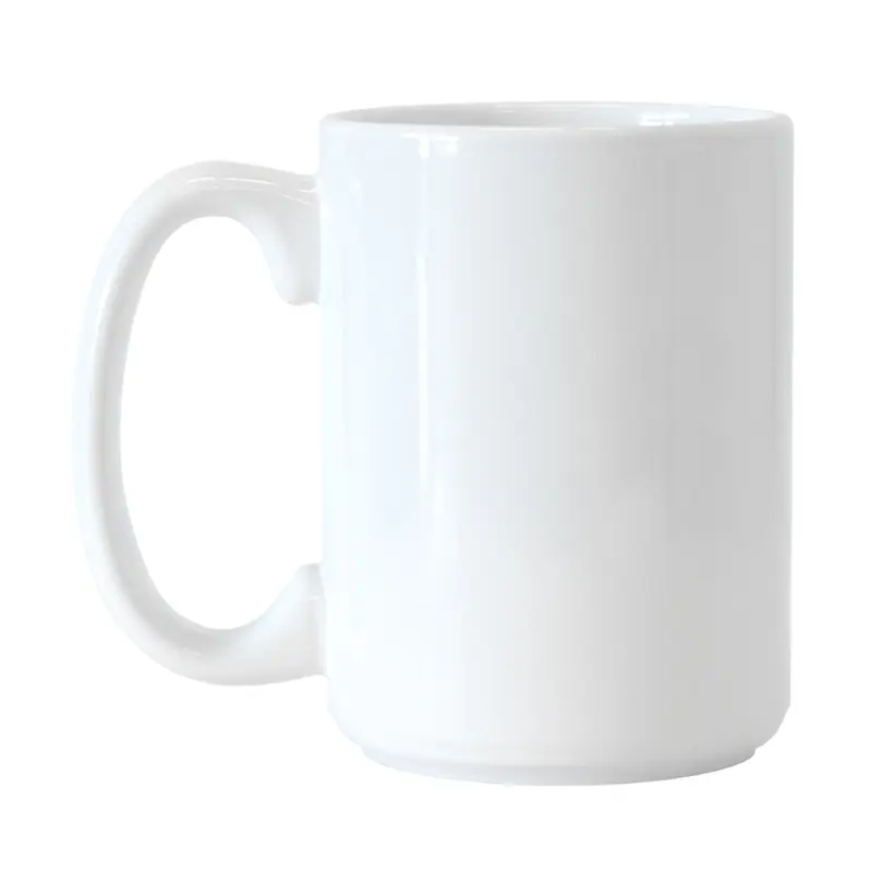 Plain White 15oz Ceramic Mug