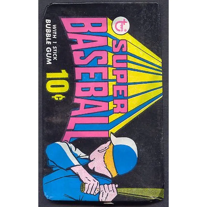 1971 Topps Baseball Unopened Super Pack w- Rose Top