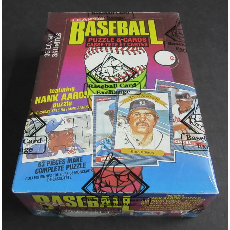 1986 Donruss Leaf Baseball Unopened Wax Box (FASC)