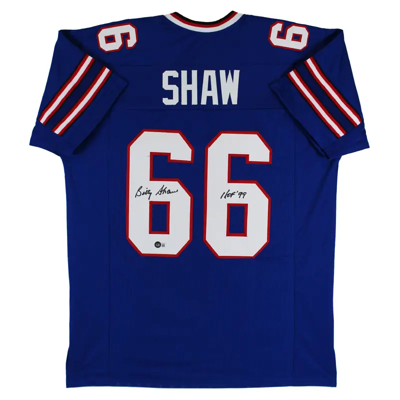 Billy Shaw "HOF 99" Authentic Signed Blue Pro Style Jersey Autographed BAS Wit