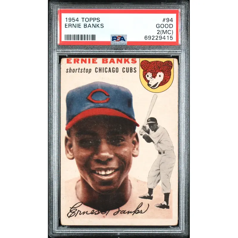 Ernie Banks 1954 Topps #94 PSA 2 Good (MC)