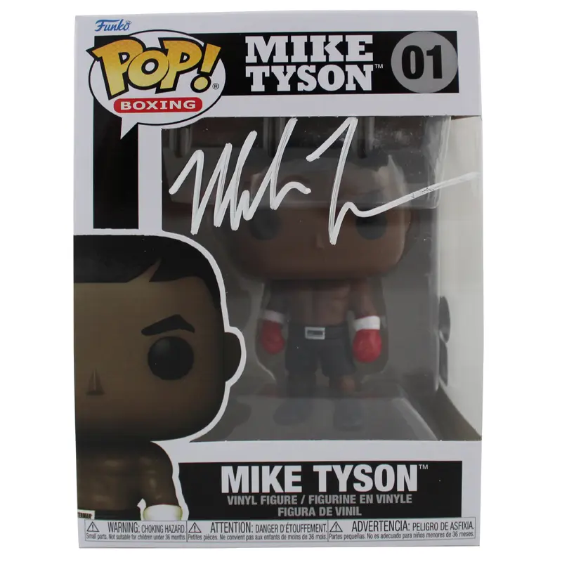 Mike Tyson Authentic Signed Funko Pop Vinyl Figure Damaged BAS #BJ042294