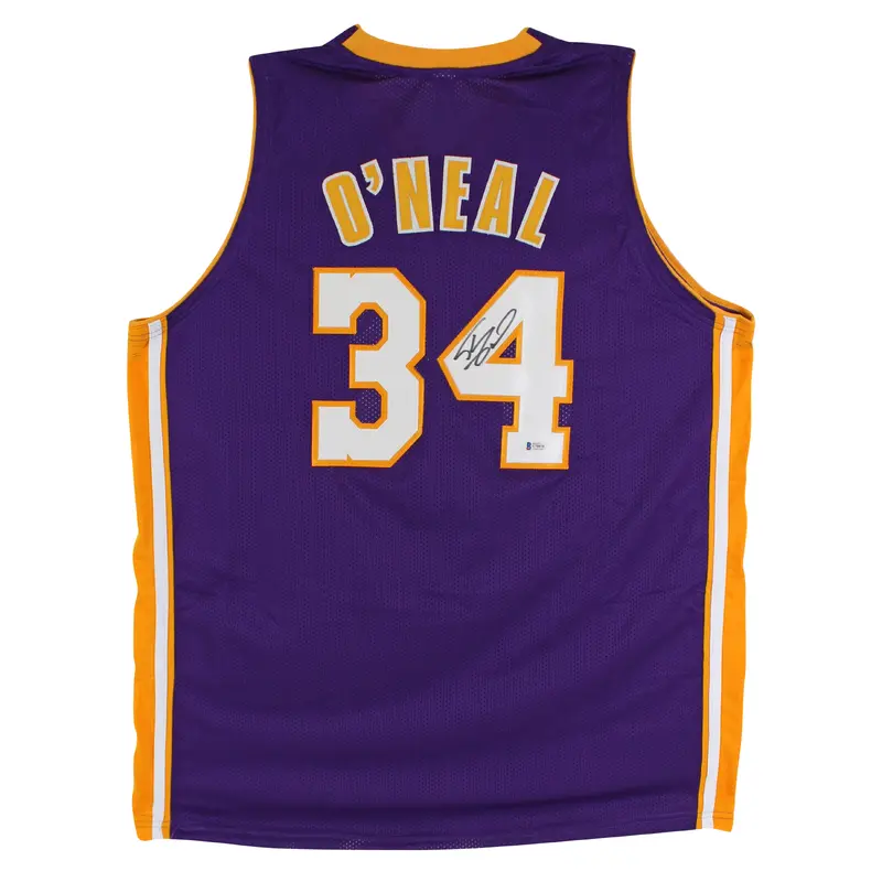 Shaquille O'Neal Authentic Signed Purple Pro Style Jersey Autographed BAS