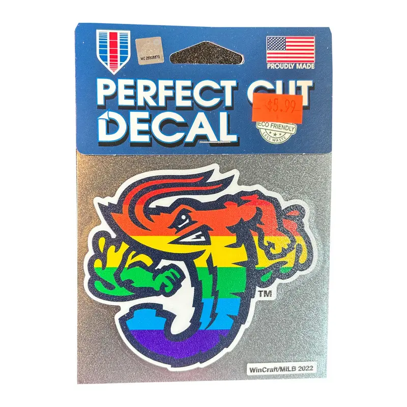Jacksonville Jumbo Shrimp Wincraft Pride Logo Perfect Cut Decal