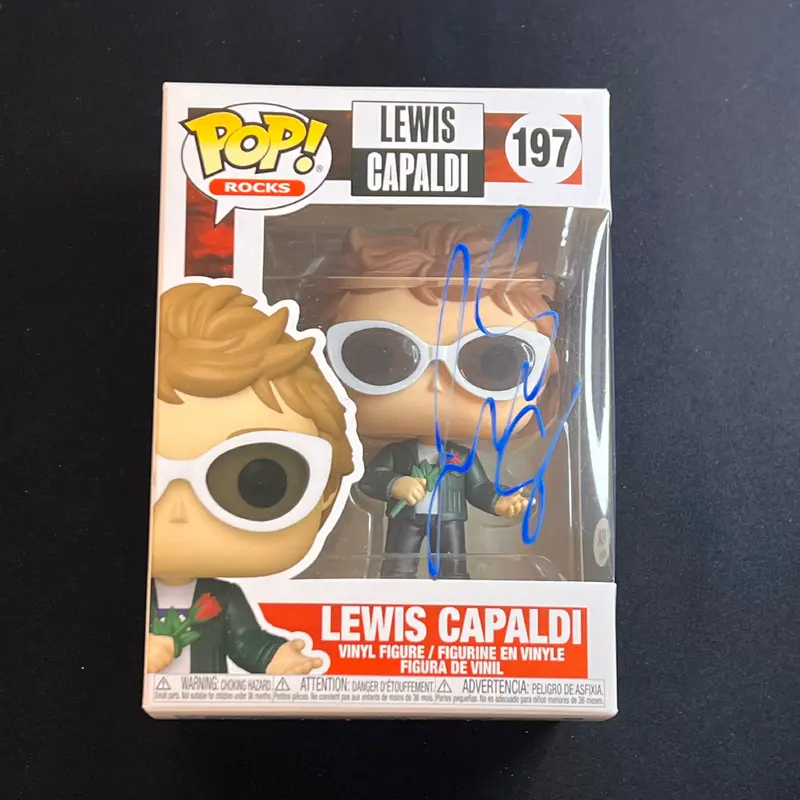 Lewis Capaldi Signed Funko Pop #197 PSA/DNA F1
