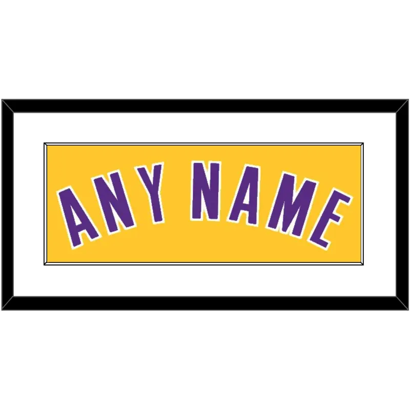 Los Angeles Name - Home Yellow (1999-2018) - Single Mat 1
