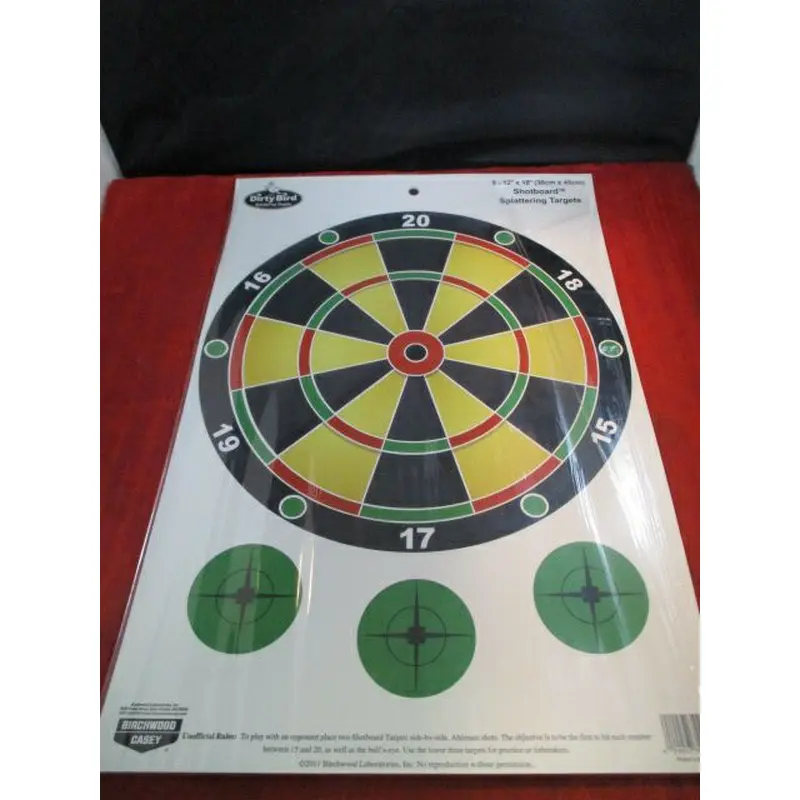 Birchwood Casey Dirty Bird Shotboard Splattering Targets 8 - 12" x 18"