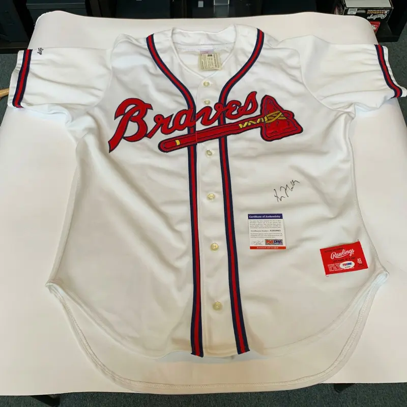 Vintage 1995 Greg Maddux Signed Authentic Atlanta Braves Game Model Jersey PSA