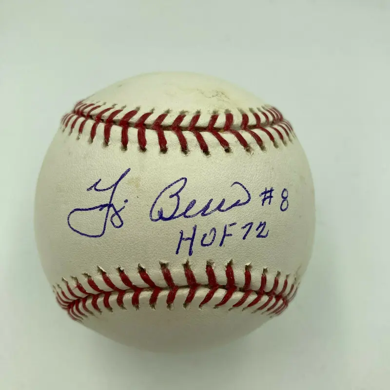 Yogi Berra #8 Hall Of Fame 1972 Signed Major League Baseball JSA COA