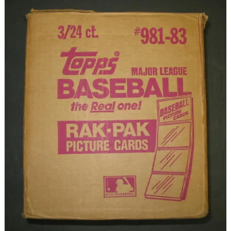 1983 Topps Baseball Rack Pack Case (3 Box) (Authenticate)