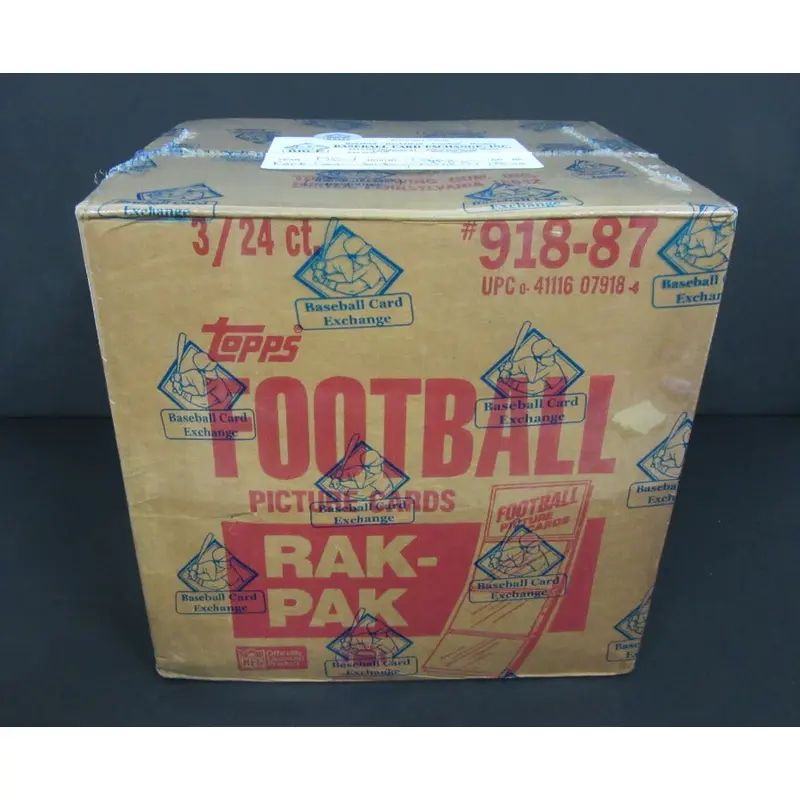 1987 Topps Football Rack Pack Case (3 Box) (Authenticate)