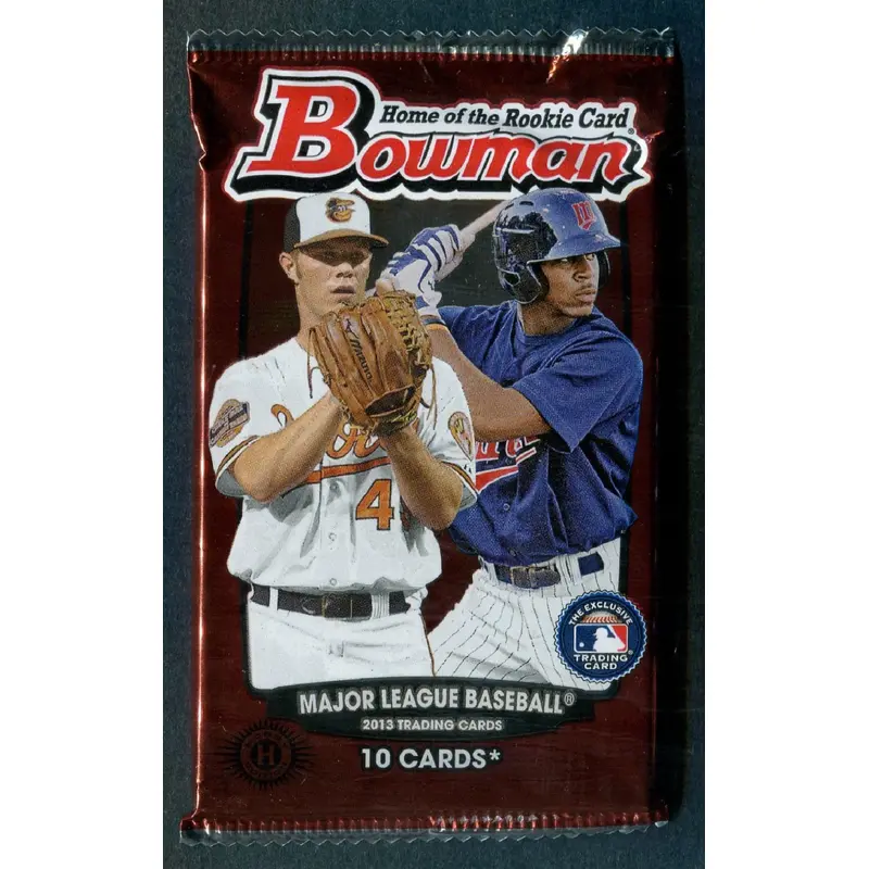 2013 Bowman Baseball Unopened Pack (Hobby) (10)