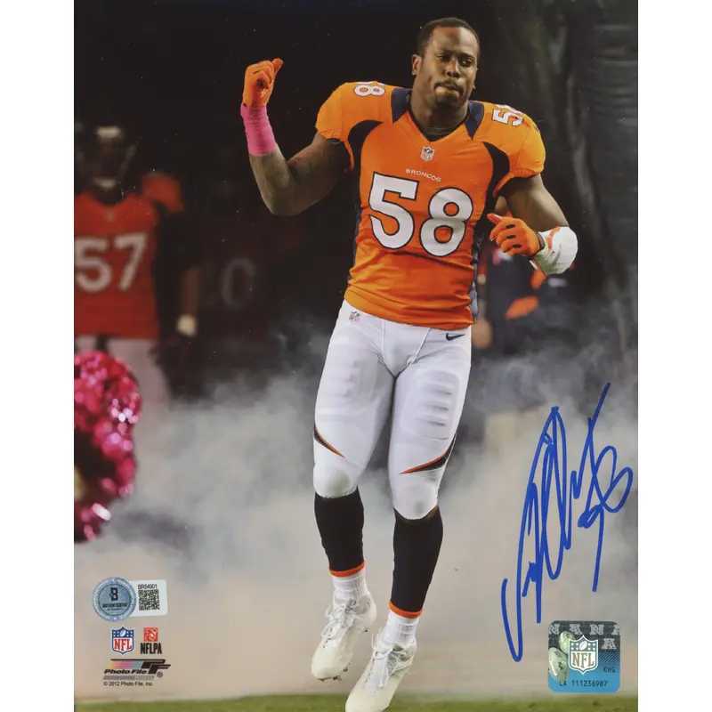 Broncos Von Miller Authentic Signed 8x10 Photo Autographed BAS #BR54901