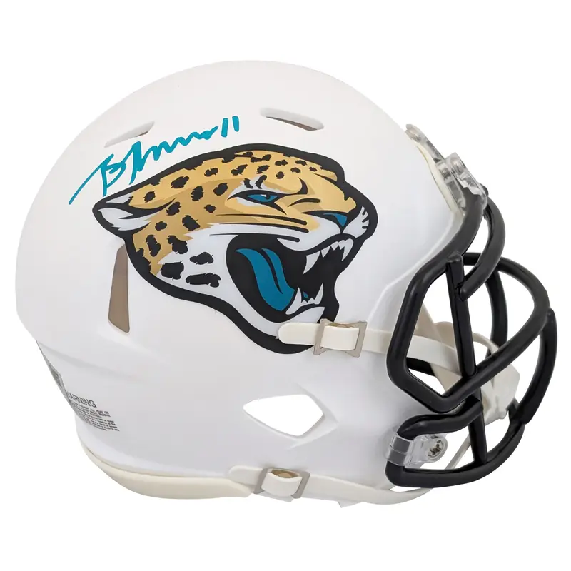 Jaguars Brian Thomas Jr. Signed On-Field Alt 2024 Speed Mini Helmet Fanatics