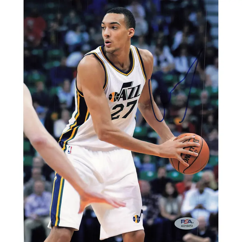 Rudy Gobert signed 8x10 photo PSA/DNA Jazz Autographed