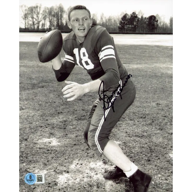 Commanders Sonny Jurgensen Authentic Signed 8x10 Vertical Photo BAS 8