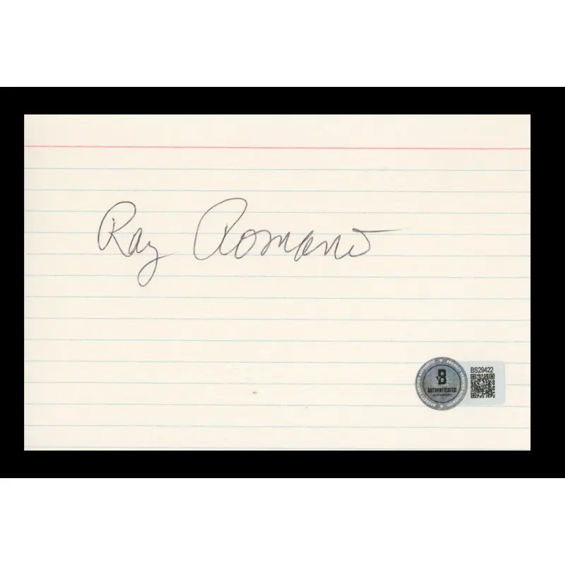 Ray Romano Everybody Loves Raymond Authentic Signed 4x6 Index Card BAS #BS29422