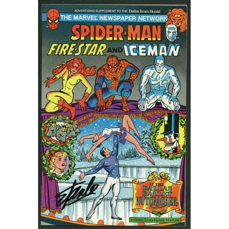 Stan Lee Signed Spider-Man Comic Book Dallas Times Herald Promo PSA/DNA #W18729