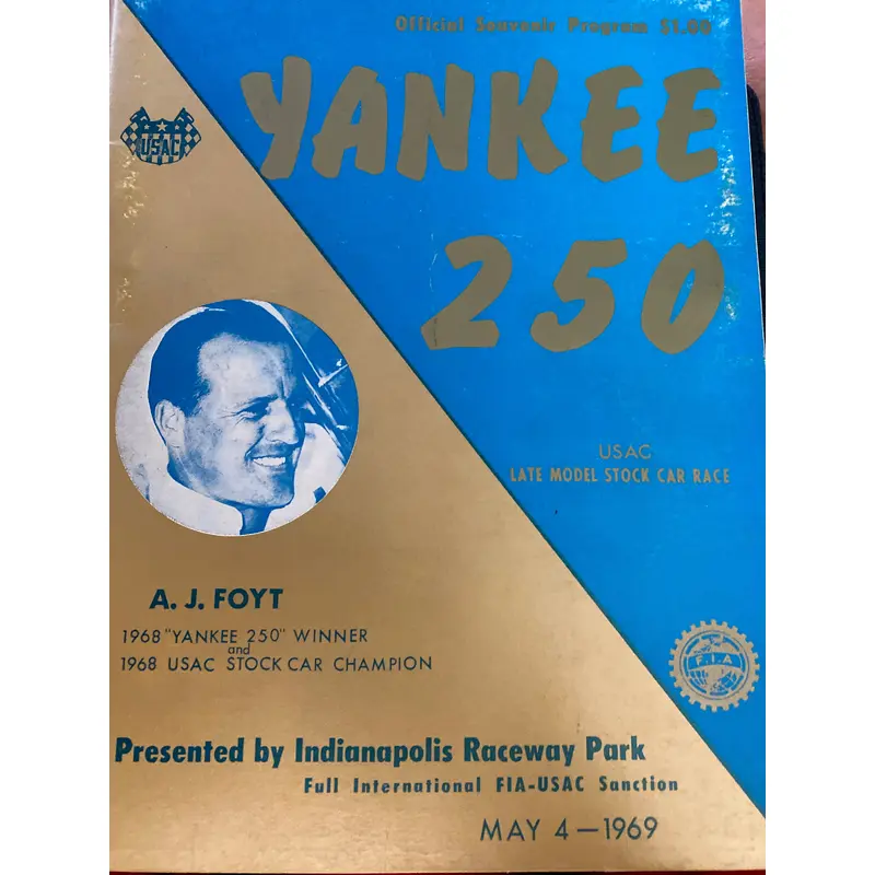 1969 Yankee 250 race program