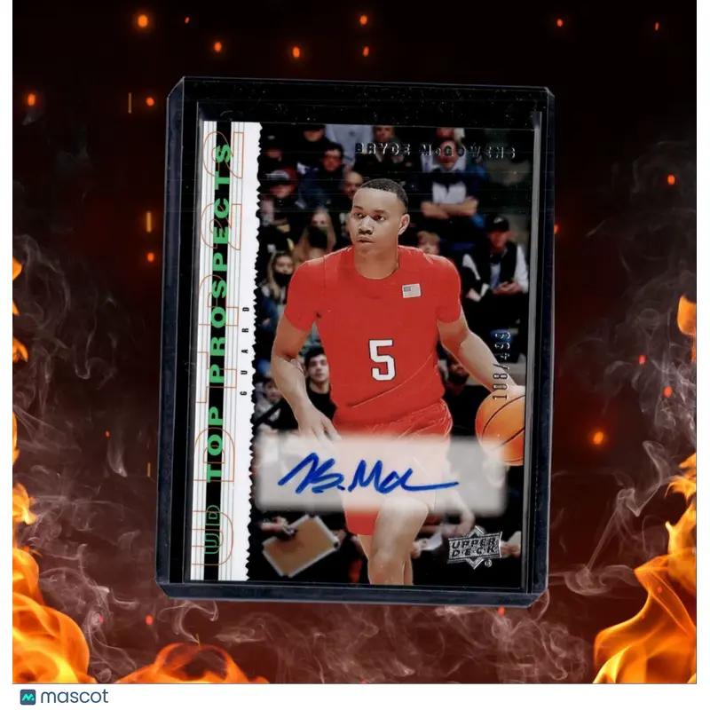 2022-23 Upper Deck Goodwin Champions Bryce McGowens Auto Rookie Auto 108/499