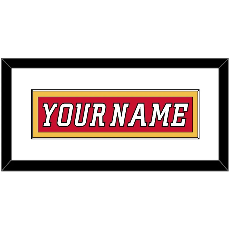 Calgary Nameplate - Home Red (2007-2017) - Single Mat 1