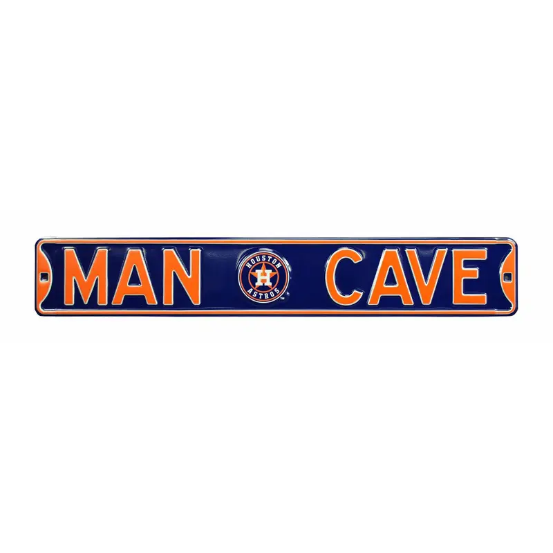 Houston Astros "MAN CAVE" Authentic Street Sign