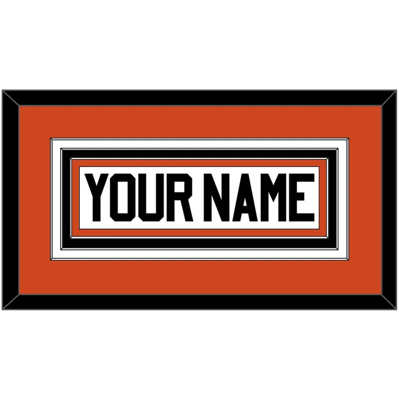 Philadelphia Nameplate - Home Orange - Triple Mat 2